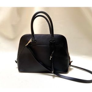 Zara Black Leather Satchel